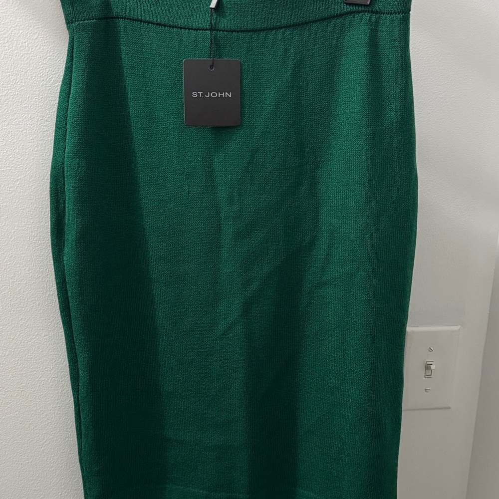 St. John Emerald Pencil Skirt